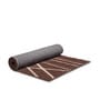 Brown Microfiber 55 x 22 Inches Machine Made Floor Runner
