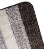 Brown Microfibre 39 x 20 Inches Machine Made Floor Runner