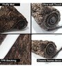 Brown Microfibre 23 x 56 Inches Machine Made Floor Runner