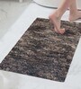 Brown Microfibre 23 x 56 Inches Machine Made Floor Runner