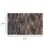 Brown Microfibre 23 x 56 Inches Machine Made Floor Runner