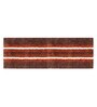 Brown Microfibre 23 x 56 Inches Machine Made Floor Runner