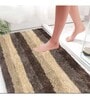 Brown Microfibre 24 x 60 Inches Machine Made Floor Runner