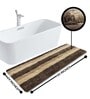 Brown Microfibre 24 x 60 Inches Machine Made Floor Runner