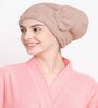 Brown Microfiber Solid 380 GSM Hair Cap Towel (1 Pc)