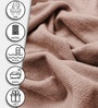 Brown Microfiber Solid 450 GSM Bath Towel