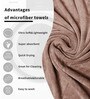 Brown Microfiber Solid 450 GSM Bath Towel