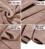 Brown Microfiber Solid 450 GSM Bath Towel
