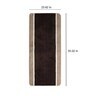 Brown Microfibre 55 x 24 Inches Machine Made Floor Runner