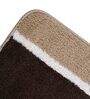 Brown Microfibre 55 x 24 Inches Machine Made Floor Runner