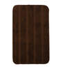 Brown Microfibre Plain Solid 32X20 Inches Antiskid Bath Mat (Set of 2)
