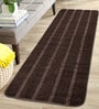 Brown Microfibre Solid 6 X 2 Feet Bedside Runner