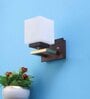 Opaline Brown Mild Steel Wall Sconces