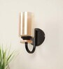 Contemporary Brown Mild Steel Wall Sconces