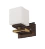 Opaline Brown Mild Steel Wall Sconces