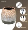 Brown Modern Ceramic 3Pcs Bath Set