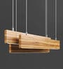 Messina Brown Wood LED Ceiling Lights