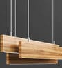 Messina Brown Wood LED Ceiling Lights