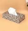 Brown N Gold Printed Resin Tissue Box