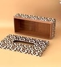 Brown N Gold Printed Resin Tissue Box