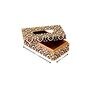 Brown N Gold Printed Resin Tissue Box