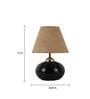 Lassie Brown Natural Fiber Shade Night Lamp With Teracotta Base