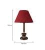 Brown Natural Fiber Shade Table Lamp With Copper Base
