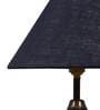 Brown Natural Fiber Shade Table Lamp With Copper Base