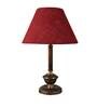 Brown Natural Fiber Shade Table Lamp With Copper Base