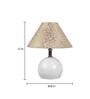 Lucca Brown Natural Fiber Shade Night Lamp With Metal Base