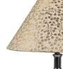 Lucca Brown Natural Fiber Shade Night Lamp With Metal Base