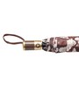 Brown Floral 3 Fold Nylon Umbrella