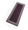 Brown Nylon Geometric Pattern 47.2 x 19.6 Inches Runner