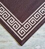 Brown Nylon Geometric Pattern 47.2 x 19.6 Inches Runner