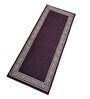Brown Nylon Geometric Pattern 47.2 x 19.6 Inches Runner