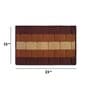 Brown Polyester Machine Made Floor Runner and Door Mat