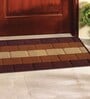 Brown Polyester Machine Made Floor Runner and Door Mat