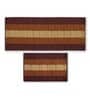 Brown Polyester Machine Made Floor Runner and Door Mat