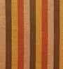 Orange Striped Polyester 20 x 20 Inches Cushion Cover