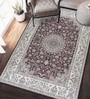 Oriental Pattern Polyester Machine Made 3 X 5 Feet Carpet