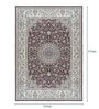 Oriental Pattern Polyester Machine Made 3 X 5 Feet Carpet