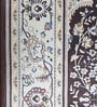 Brown Polyester Oriental 4 x 6 Feet Machine Made Carpet