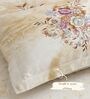 Brown Panel Design 180 TC Cotton King Bedhseet 2 pillow covers