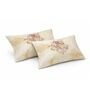 Brown Panel Design 180 TC Cotton King Bedhseet 2 pillow covers