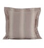 Brown Patterned 300 TC Cotton 24 x 24 Inches Pillow Covers (Set of 2)