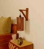 Casa L Brown Solid Wood Wall Sconces
