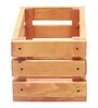 Brown Pine Wood Crate Planter Stand