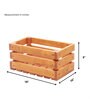 Brown Pine Wood Crate Planter Stand