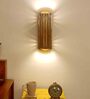 Wooden Flush Mount Wall Light (Brown)