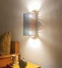 Wooden Flush Mount Wall Light (Brown)